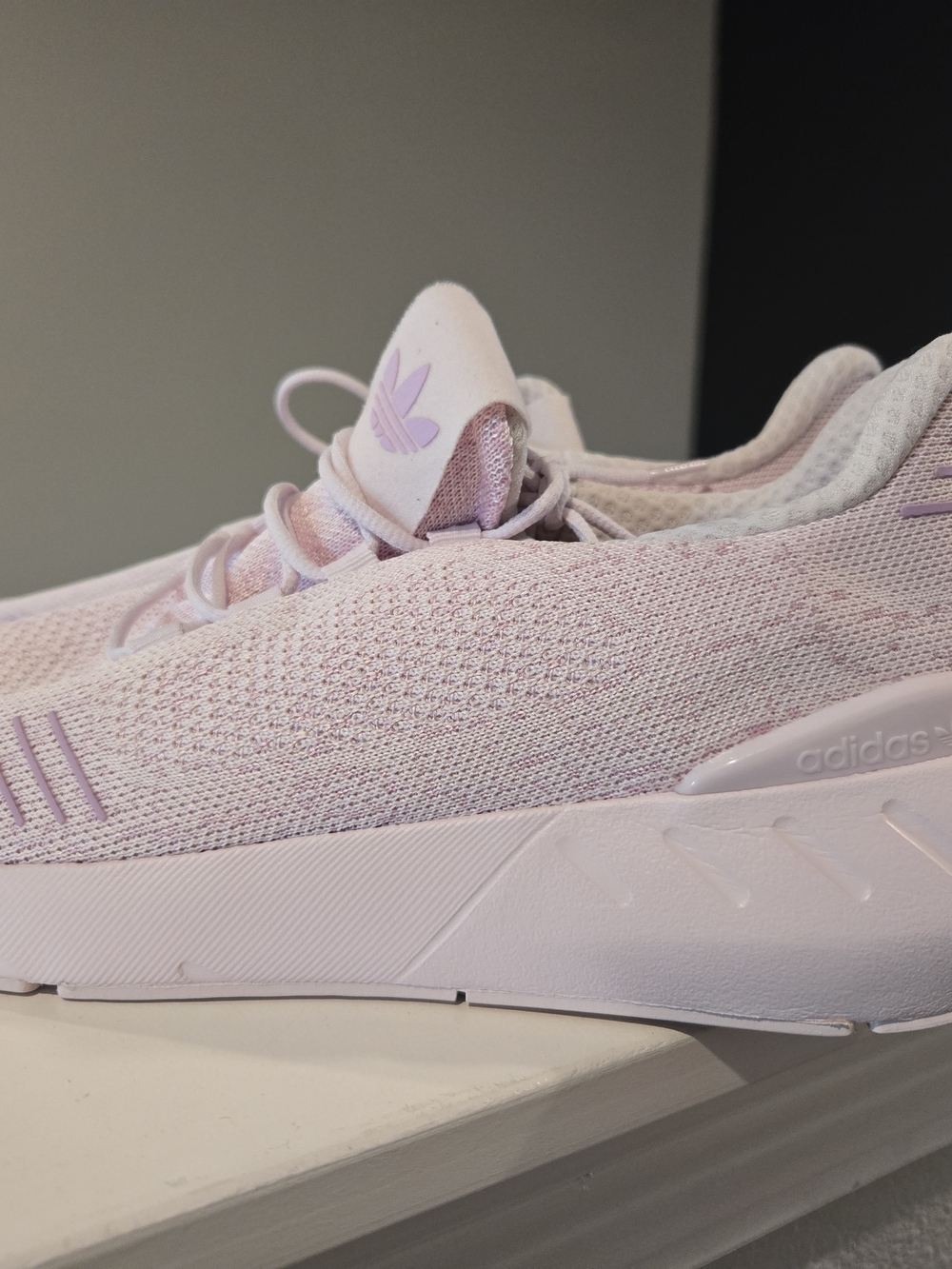 Adidas Women's Cloudfoam Pure Pink Knit Sneaker Size 8